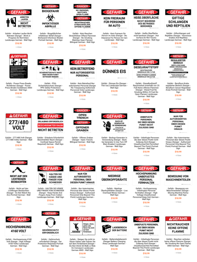 Scheiß Warnschilder. Überschreibung siehe Pfosten-Text