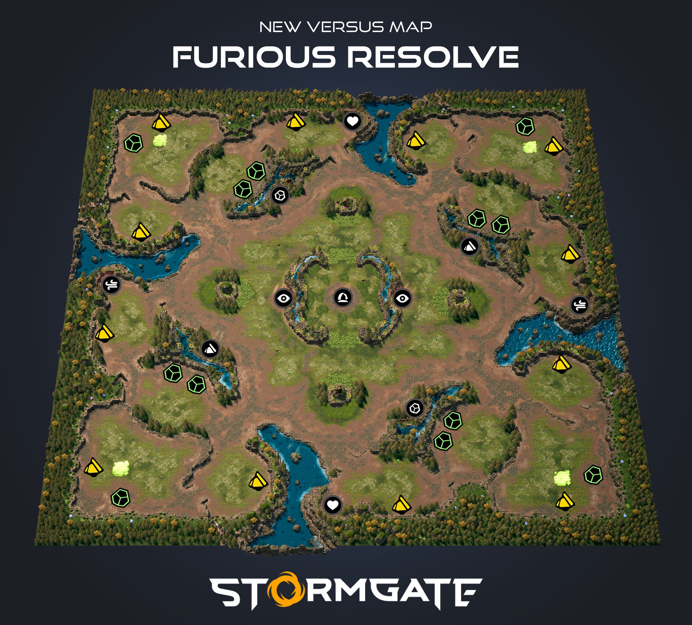 New 1v1 Map - Furious Resolve in upcoming content update 0.1.0