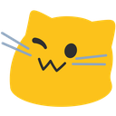 Test inline image of winking blobcat.
