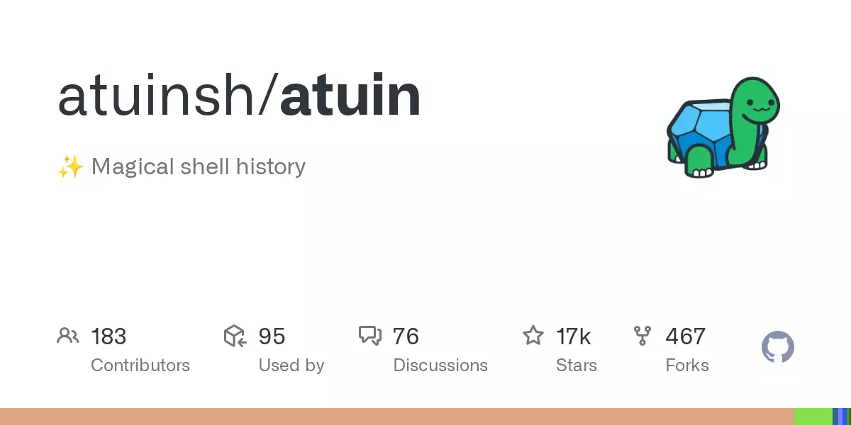 GitHub - atuinsh/atuin: ✨ Magical shell history