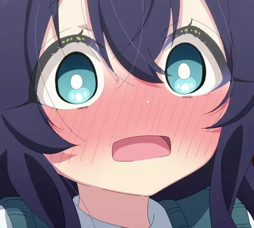 anime girl blushing