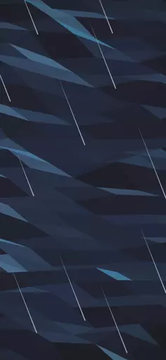 Blue Geometry With "Rain"