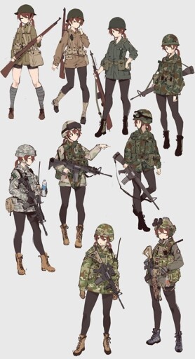 Yank Waifu Through The Years