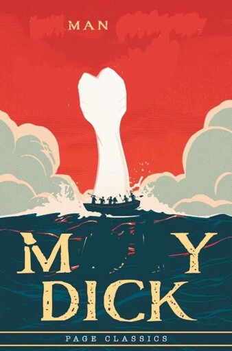 Edited cover of the book Moby Dick that now says "Man my dick"