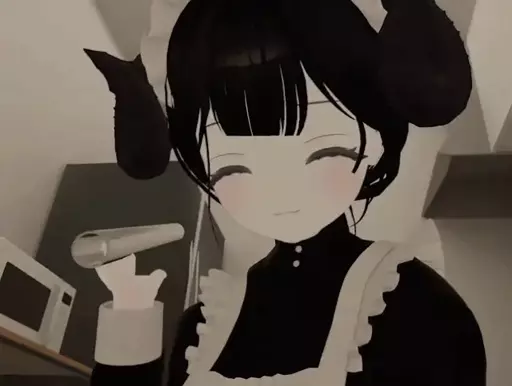 A looping video of a VRChat avatar beating the viewer with a pipe