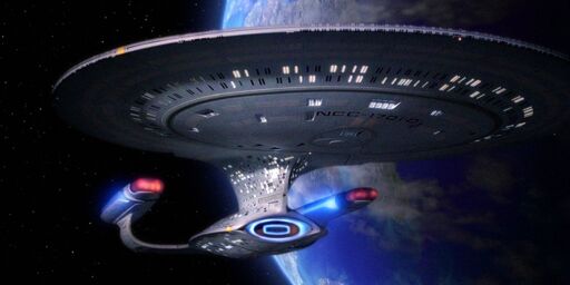 The USS Enterprise-D from Star Trek: TNG