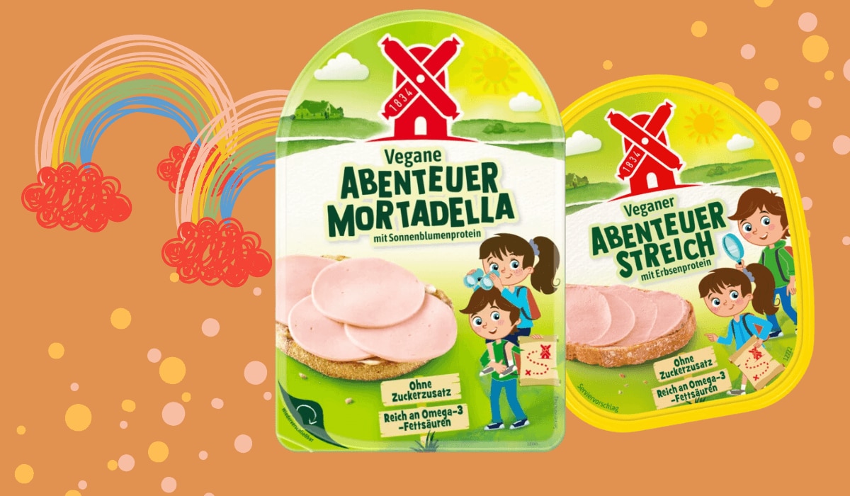 Rügenwalder vegane Abenteuer Mortadella und Abenteuer Streich
