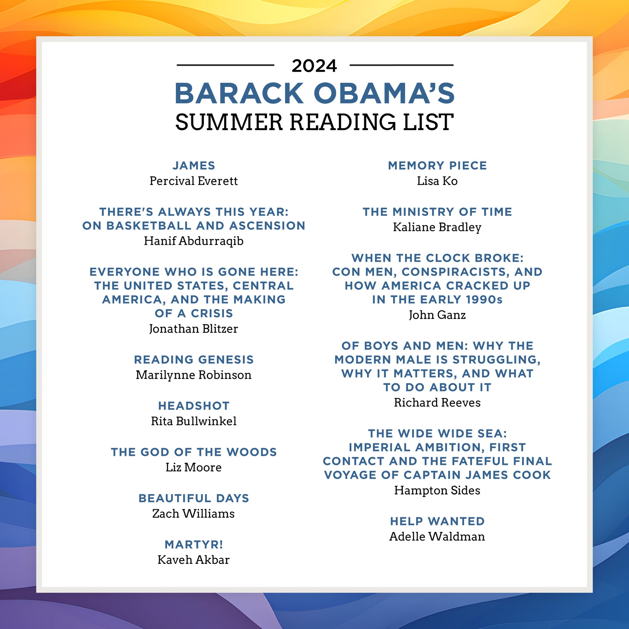 Obumbler's 2024 Summer Book Jam