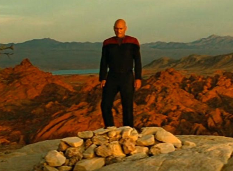 Kirk at the end of Generations