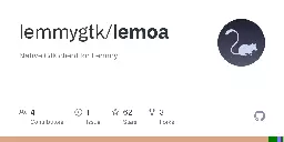 GitHub - lemmygtk/lemoa: Native Gtk client for Lemmy