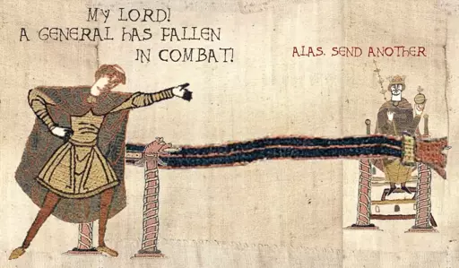 "Ah, the generals! They are numerous, but not good for much!"