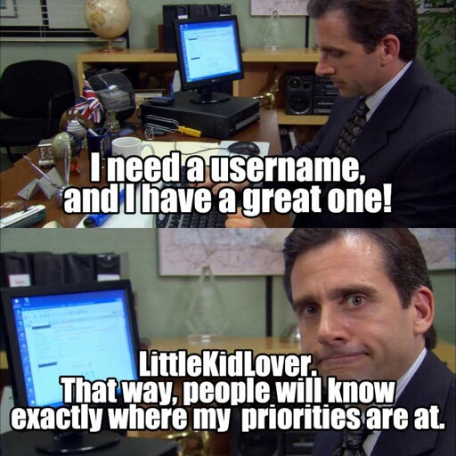 Early seasons Michael had a habit of accidentally claiming to be a pedo