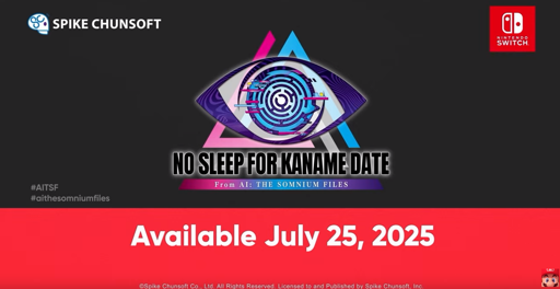 Announcement card from the latest Nintendo Direct, showing the game's logo. Caption: Available July 25th, 2025