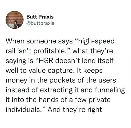 high speed rail saves money