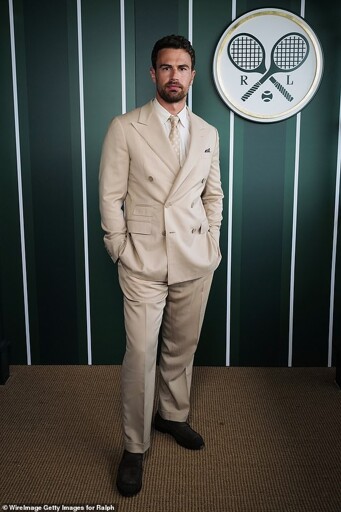 White Lotus star Theo James's (pictured at Wimbledon on Sunday) new London restaurant has been hit by backlash from diners who have complained the food is 'disappointing'