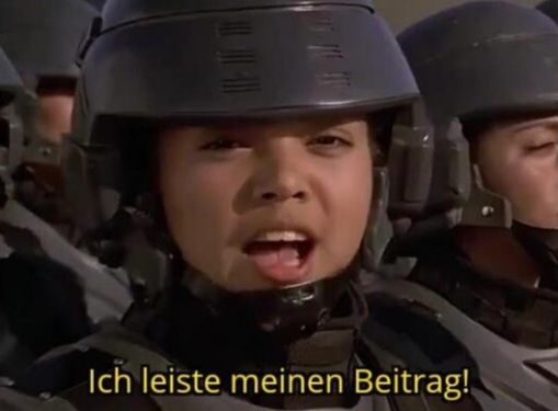 Ich leiste meinen Beitrag