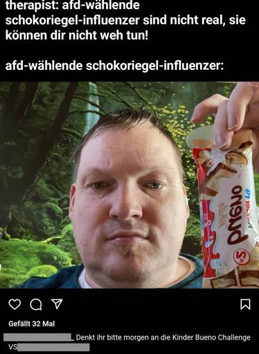 Schokoriegel-Influenzer