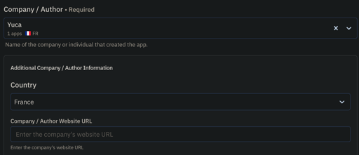 A drop-down menu has been added to the app edit options. The photo depicts the Yuka app as French.